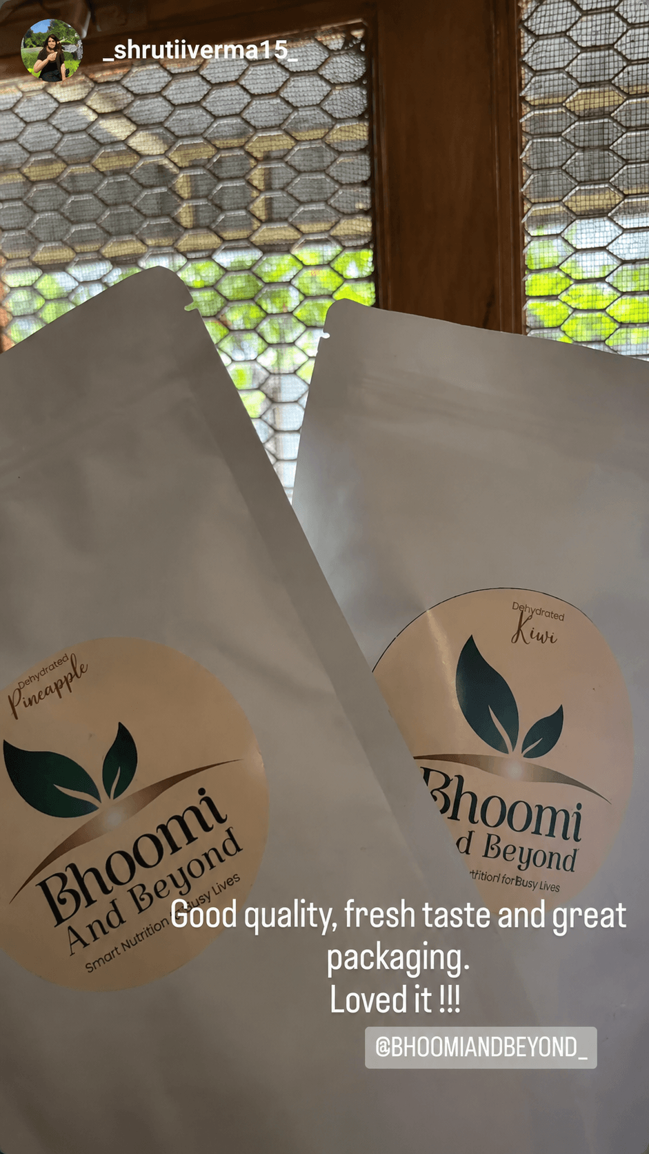 Bhoomi & Beyond β customer Instagram story